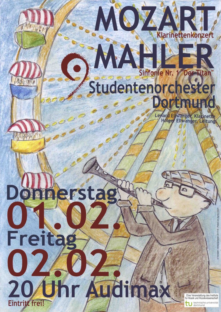 Studentenorchester Dortmund Konzertplakat Wintersemester 2017/18